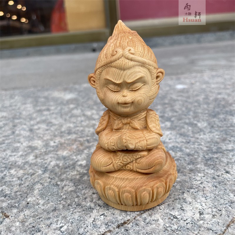 Yabo Phụ Kiện Trang Trí Xe Hơi Bằng Gỗ Chạm Khắc Thủ Công Hình Động Vật Hoạt Hình Nhật Bản Dễ Thương Cao Cấp