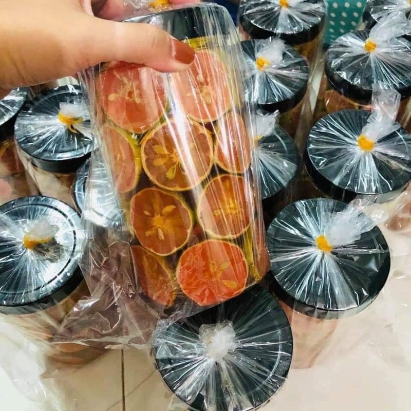 Chanh đào ngâm mật ong nhà làm nguyên chất, siêu ngon siêu sạch tăng đề kháng