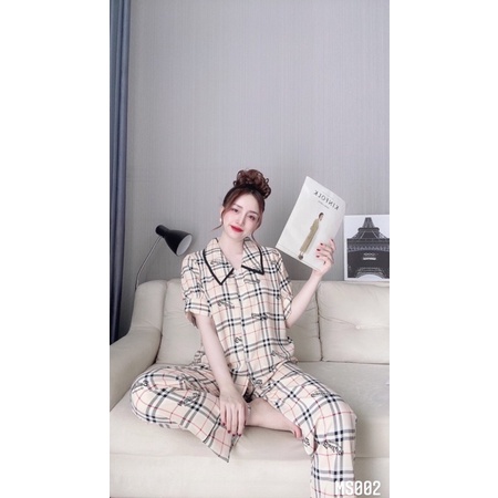 Bộ đồ pijama cao cấp,đồ bộ mặc ở nhà,bộ đồ tay phồng vải Mango , đồ ngù đẹp | BigBuy360 - bigbuy360.vn