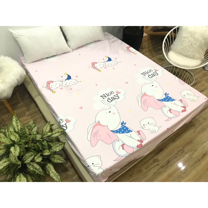 Bộ  Ga chống thấm goodmama 3 món 100% cotton cao cấp hàng nhập khẩu