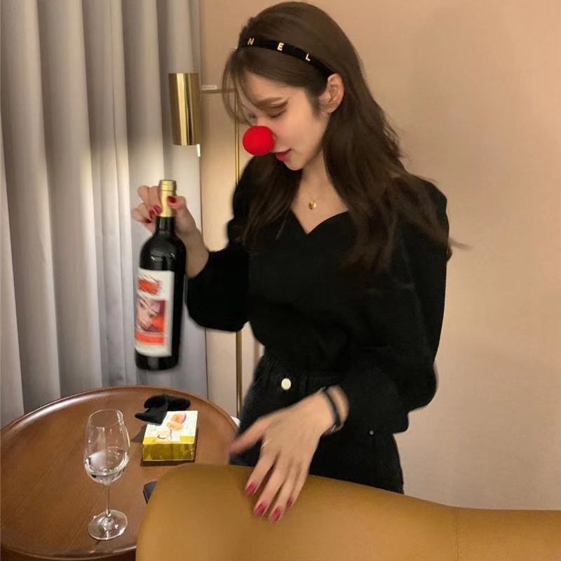 Áo kiểu tay dài cổ thuyền màu sắc trẻ trung thanh lịch 39782