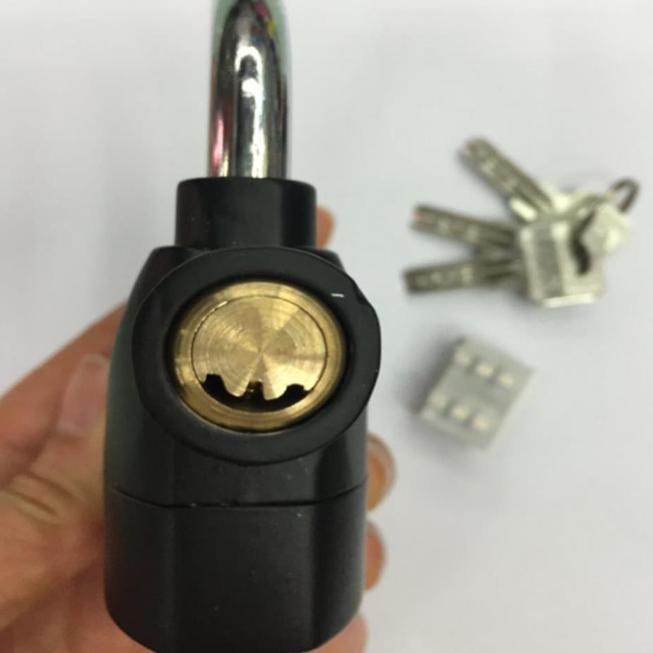 Khóa Chống Trộm Xe Máy Thông Minh Có Còi Báo Động, Ổ Khóa Chống Trộm Thế Hệ Mới Alarm Lock Nhỏ Gọn Tặng Kèm Pin Thay Thế