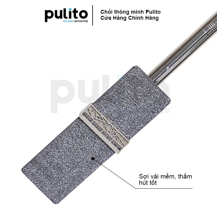 Chổi lau nhà tự vắt Pulito cây lau nhà thông minh Spin Mop xoay 360 độ LS-CLN-M1