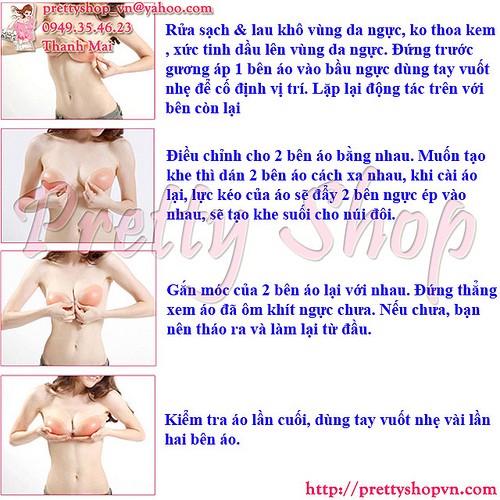 Áo lót silicon dán ngực BRA003 Free Bra