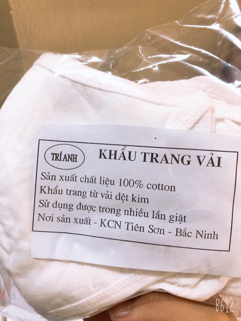 Khẩu trang vải cho người lớn