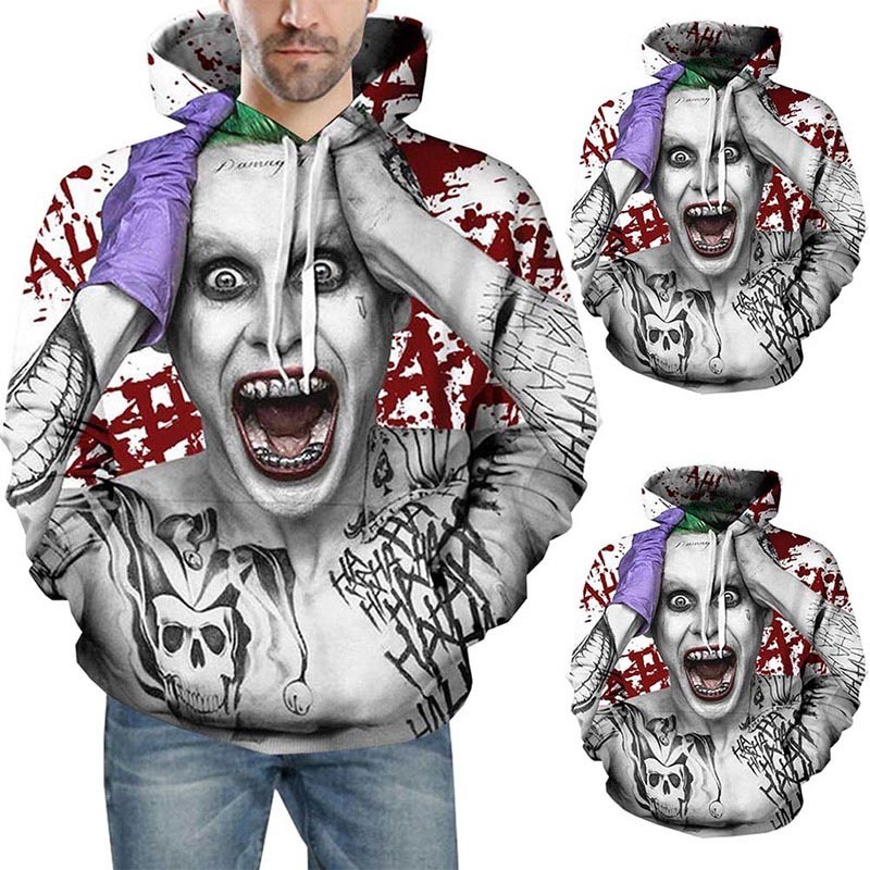 Áo khoác hoodie nam in hình Joker độc đáo cá tính | BigBuy360 - bigbuy360.vn