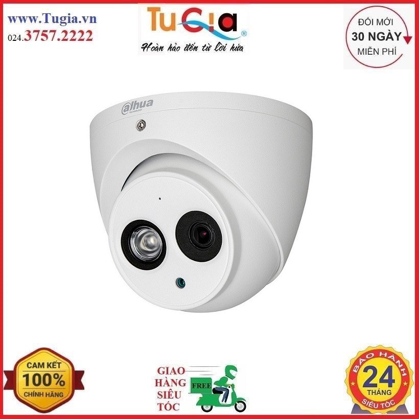 Camera HDCVI 2MP Dahua HAC-HDW1200EMP-A-S4 có sẵn micro - Hàng Chính Hãng