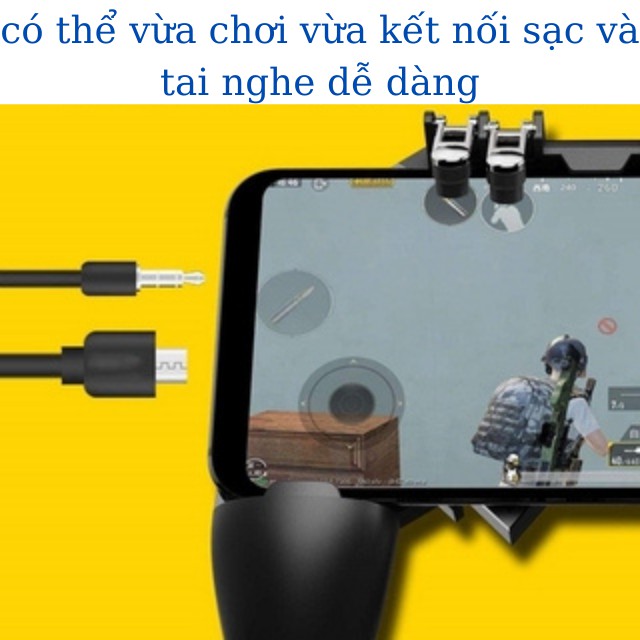 Tay cầm điện thoại chơi game thông minh MEMO AK66 chơi game PUBG ROS Freefire mobile hỗ trợ 6 ngón tay