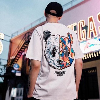 Áo thun cao cấp in hình đầu gấu panda cực ngầu