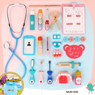 Đồ chơi giáo dục, Bộ bác sĩ bằng gỗ cho bé thỏa sức sáng tạo và rèn luyện thói quen