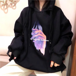 [Order] Áo hoodie đen size M-L-XL-2XL
