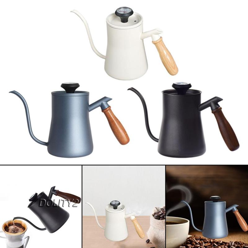 Ấm Đun Nước Bằng Thép Không Gỉ Cổ Ngỗng 550ml Dolity2