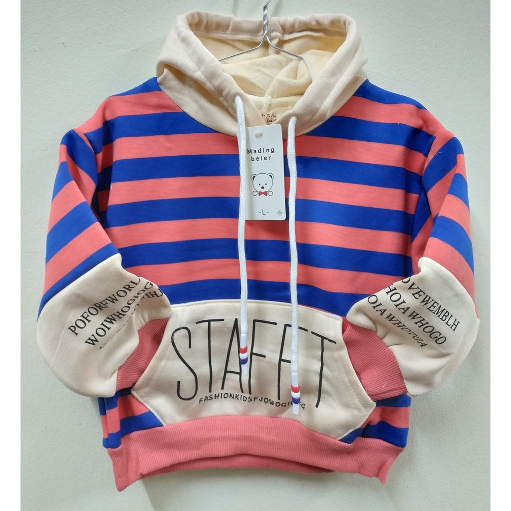 Áo nỉ bé🔥Áo nỉ Hoddie Quảng Châu lót lông có mũ Siêu ấm cho bé