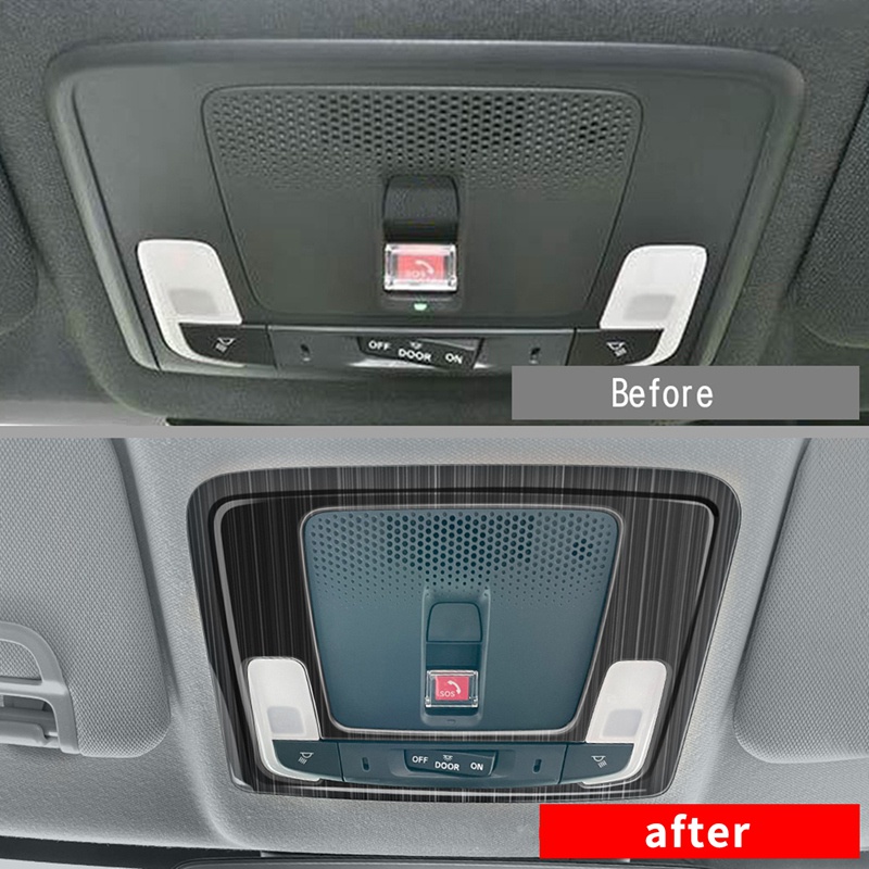 Miếng Dán Trang Trí Đèn Đọc Sách Nội Thất Xe Hơi Honda Vezel HR-V HRV 2021 2022