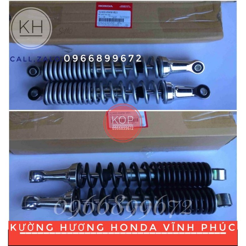 Phuộc sau wave S110 RSX110 chính hãng honda ( giá bán 1 đôi giảm sóc sau wave 110 , có 2 màu đen &amp; trắng) (-10%)