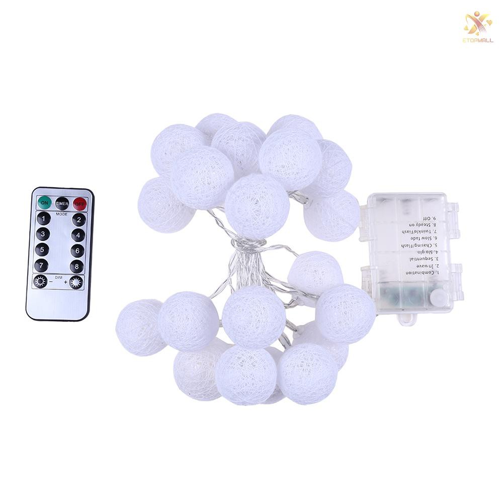 Dây đèn LED bông cotton trang trí