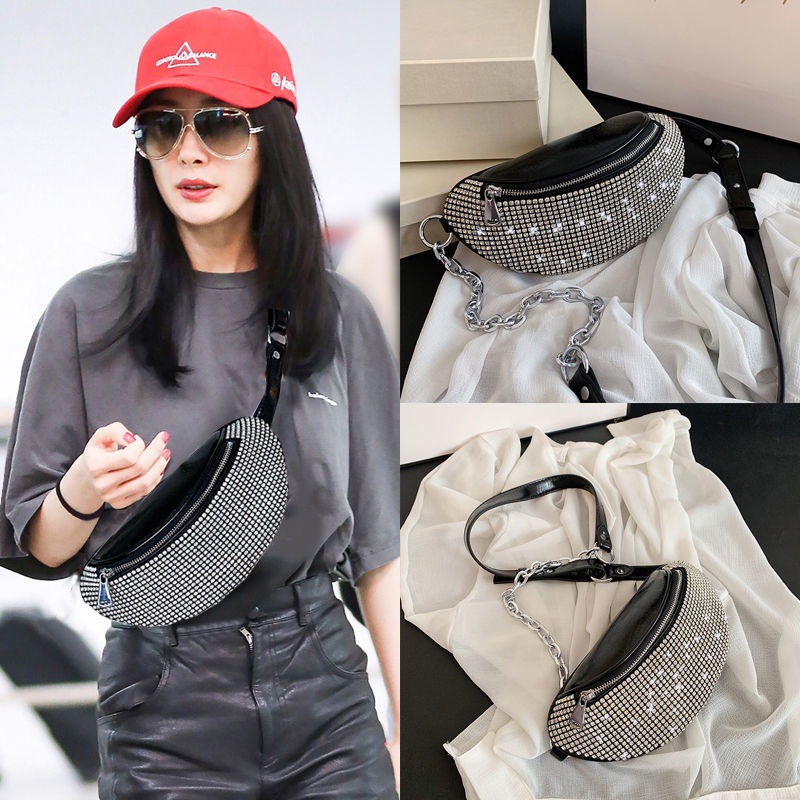 Túi Đeo Chéo Vai Đính Đá Kim Cương Toàn Diện Thời Trang Mùa Xuân Mới Cho Nữ