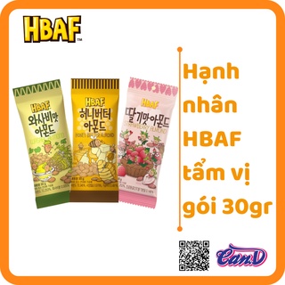 (3 vị) Hạnh nhân tẩm vị HBAF gói 30gr