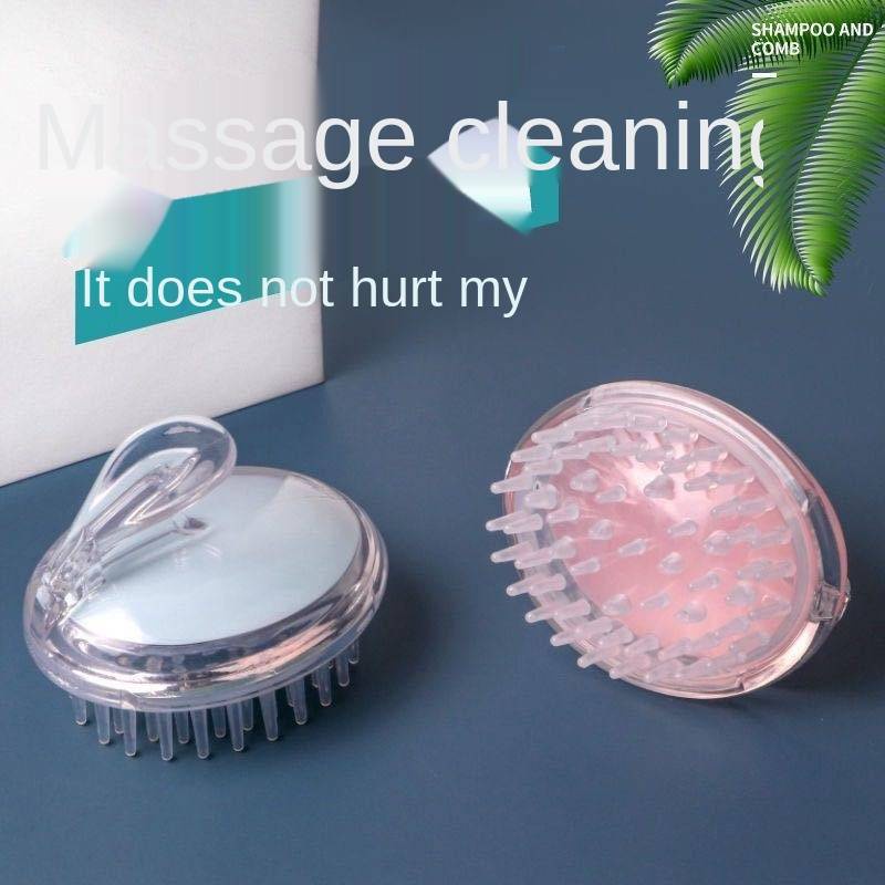 Lược gội đầu mát xa chống ngứa chất liệu silicon tiện lợi