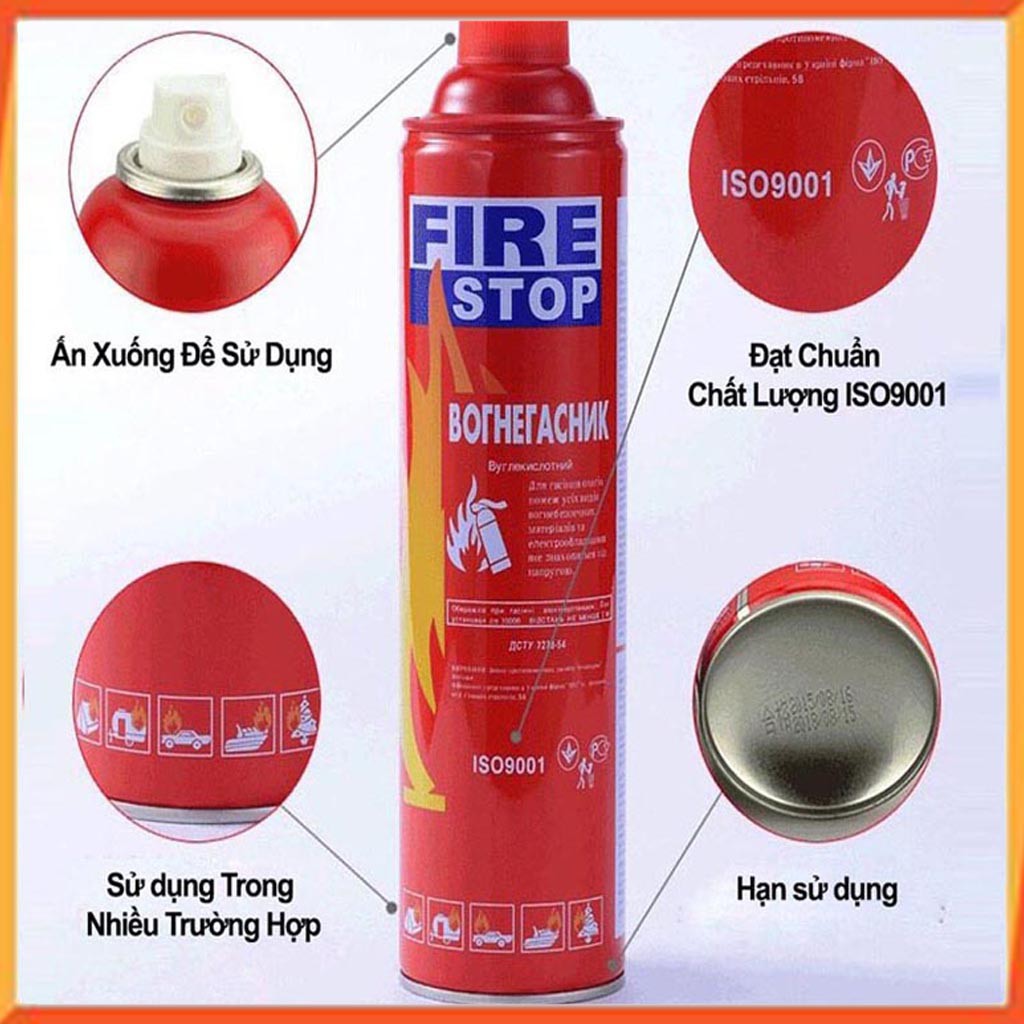 Bình Chữa Cháy Mini Dành Cho Ô Tô - Bình 500ml