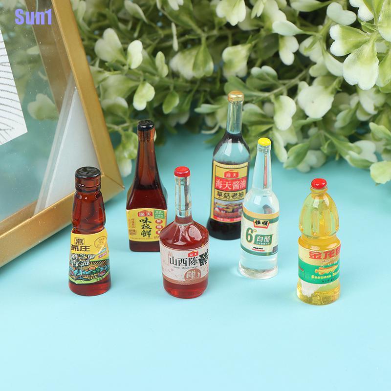 Bộ 6 Lọ Đựng Gia Vị Tỉ Lệ 1: 12 Dành Cho Búp Bê