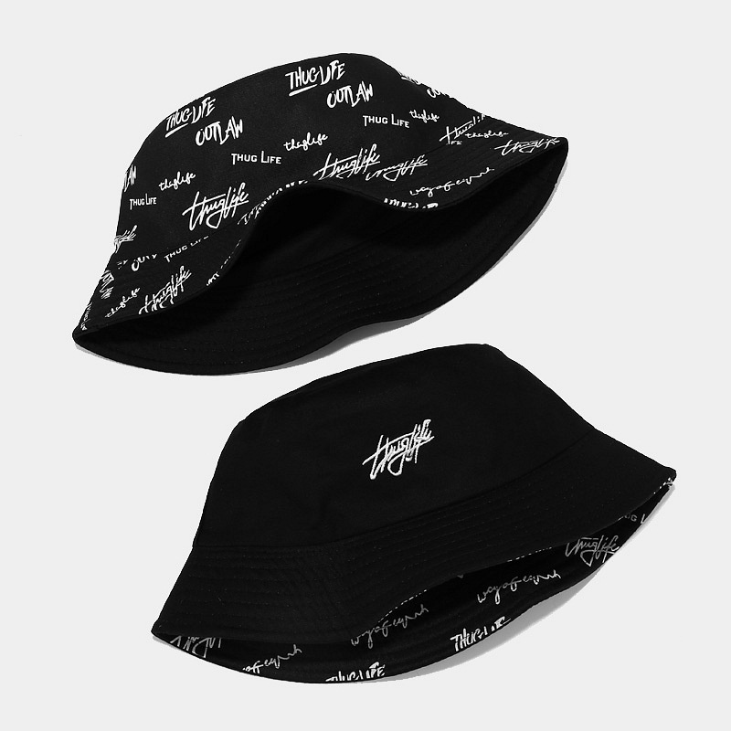 Mũ nón bucket 2 mặt in họa tiết Thuglife unisex nam nữ phong cách ulzzang Hàn Quốc - SMN09