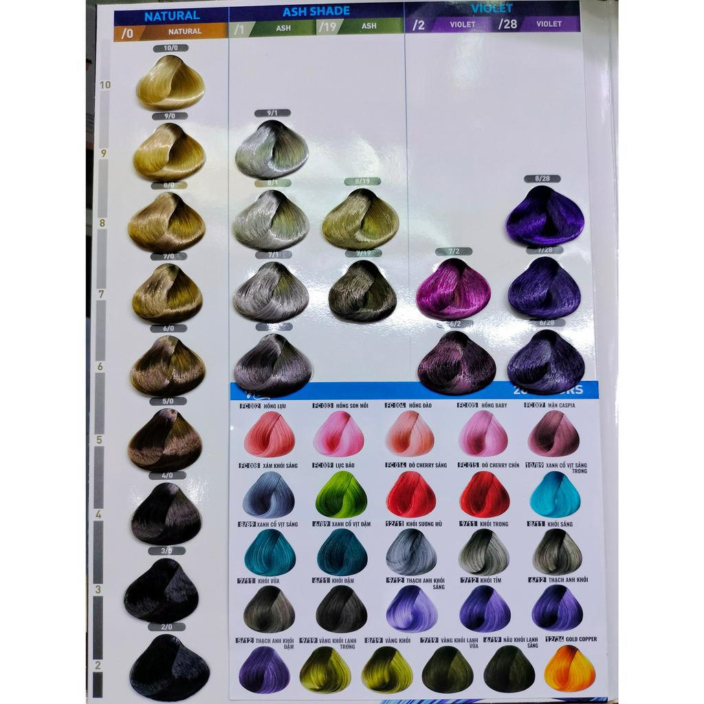 Nhuộm Tóc LAVOX TÍM 3D Collagen 100ml CHƯA CÓ OXI