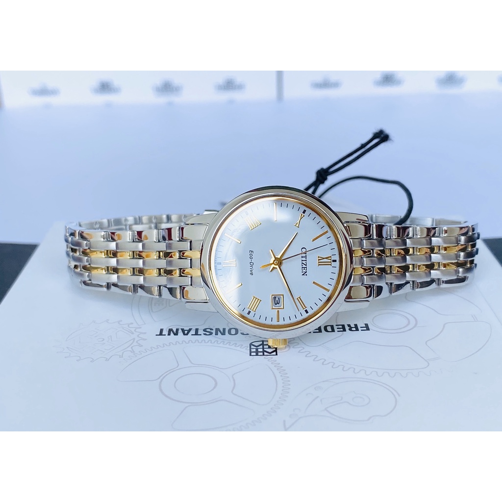 Đồng Hồ Nữ CITIZEN Eco-drive EW1584-59A Chính Hãng Tặng Dây Da Cao Cấp