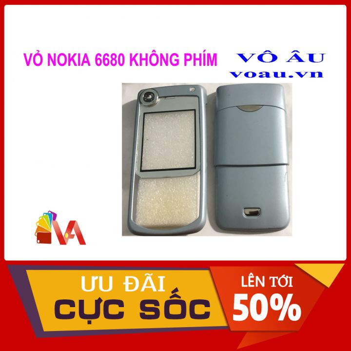 VỎ NOKIA 6680 KHÔNG PHÍM MÀU XANH