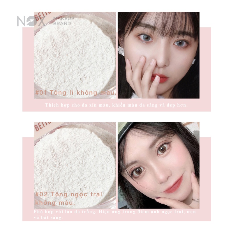 Phấn Phủ Hoàn Thiện Kiềm Dầu NOX 16 g Ánh Nhũ Mờ Dưỡng Ẩm Sáng Khoái Trang Điểm Không Tì Vết | BigBuy360 - bigbuy360.vn