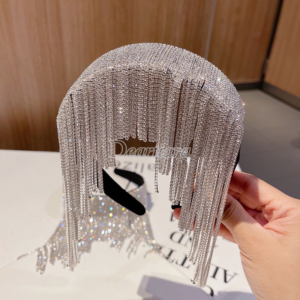 Băng Đô Bản Rộng Đính Đá Thời Trang