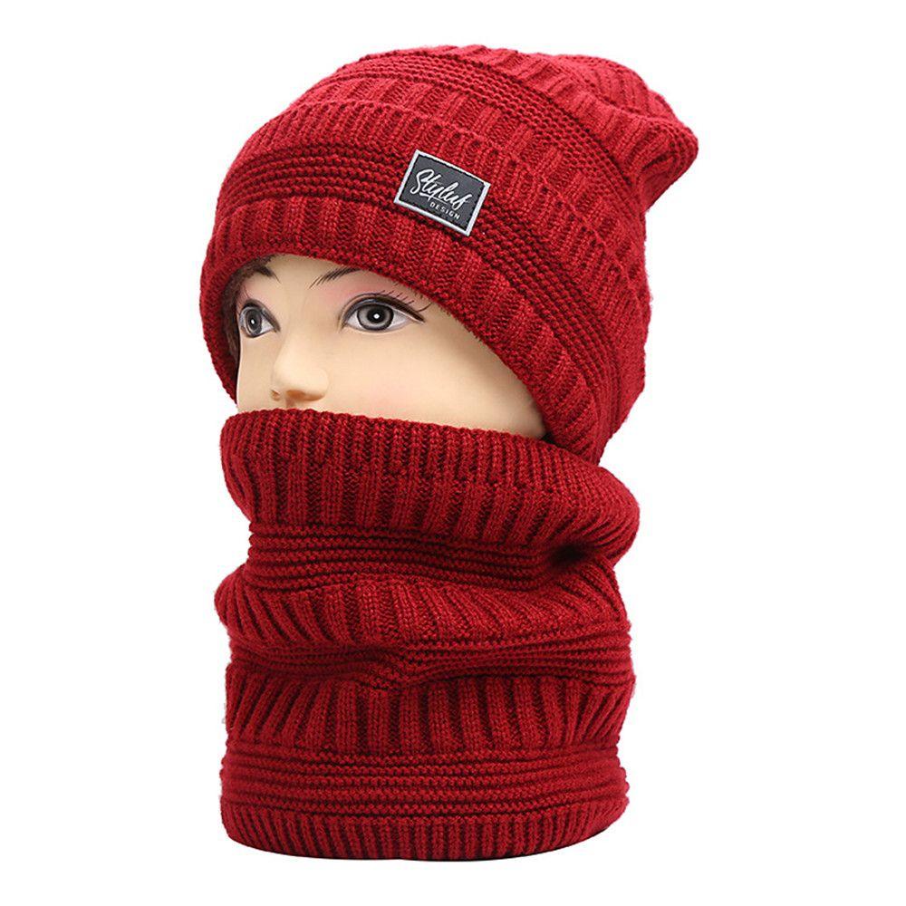 Mũ beanie Kết Hợp Khăn Choàng Mềm Mại Giữ Ấm Thời Trang Cho Nam Nữ
