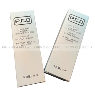Phủ bóng môi Collagen PCD, Khoá màu môi PCD