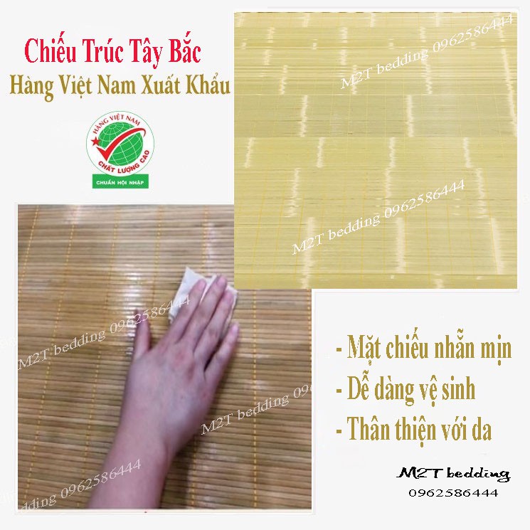 Chiếu trúc chiếu tăm Tre Tây Bắc M2T bedding chiếu Việt Nam xuất khẩu đủ mọi kích thước