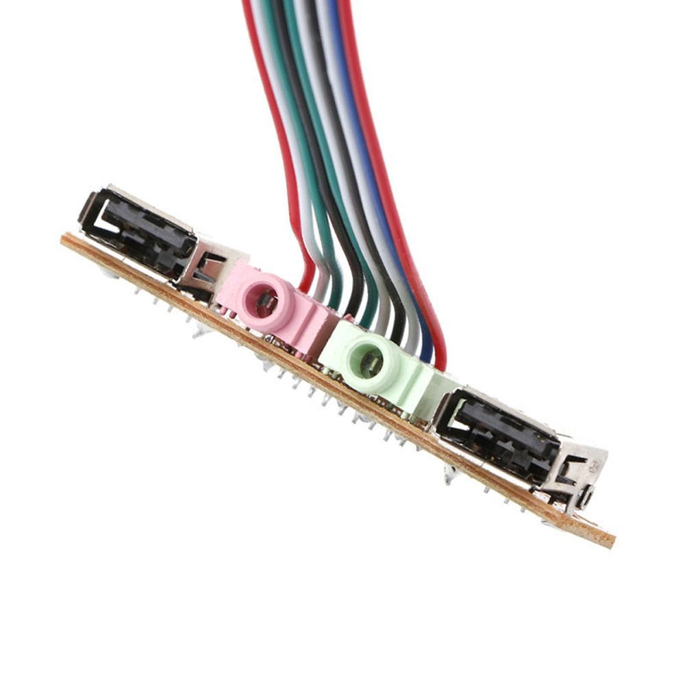 Bảng Mạch Mở Rộng Thẻ Âm Thanh 2 Cổng Usb Có Dây Cáp Nối Dài Cho Máy Tính