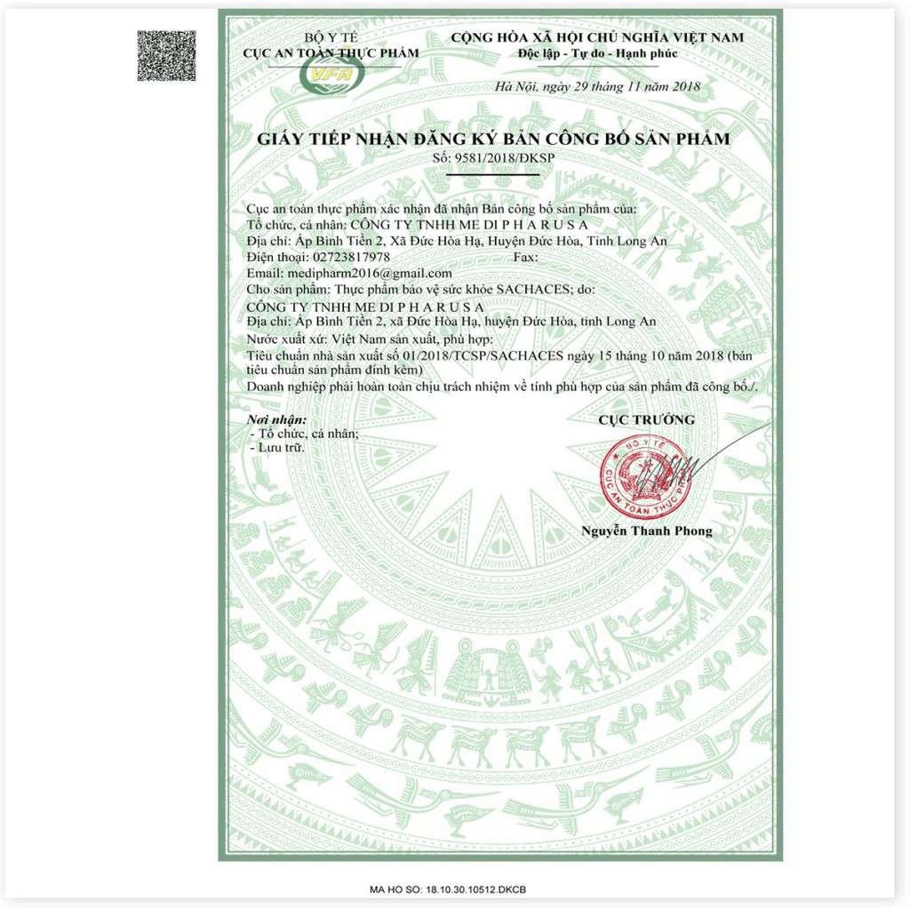 Men Sachaces- Viên nang bổ sung lợi khuẩn hỗ trợ giúp duy trì hệ vi sinh đường ruột