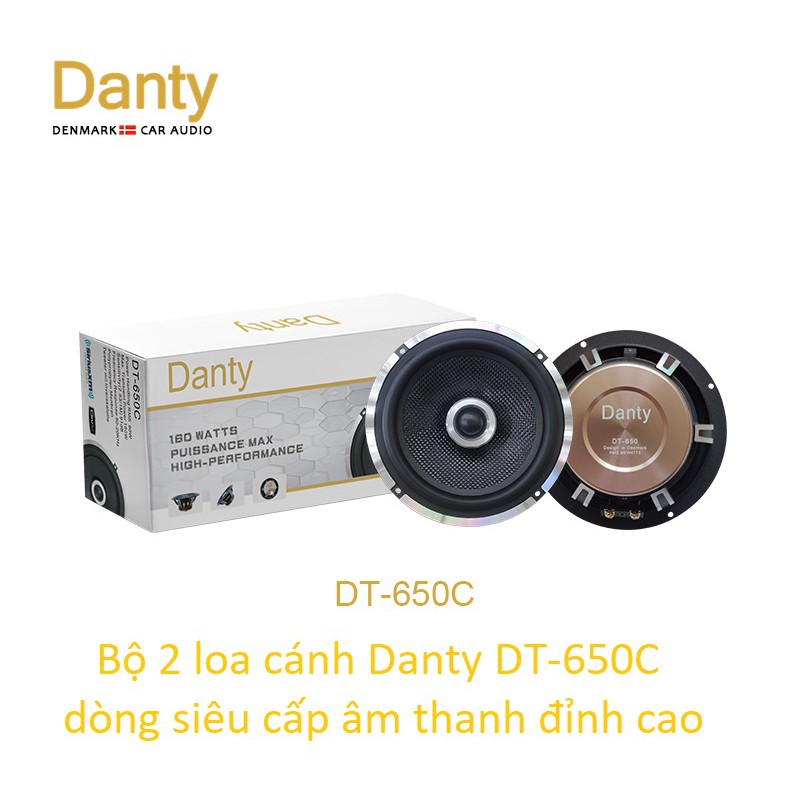 Bộ 2 loa cánh cửa đồng trục DT-650C 6inch hai đường tiếng dòng siêu cấp của Danty Denmark