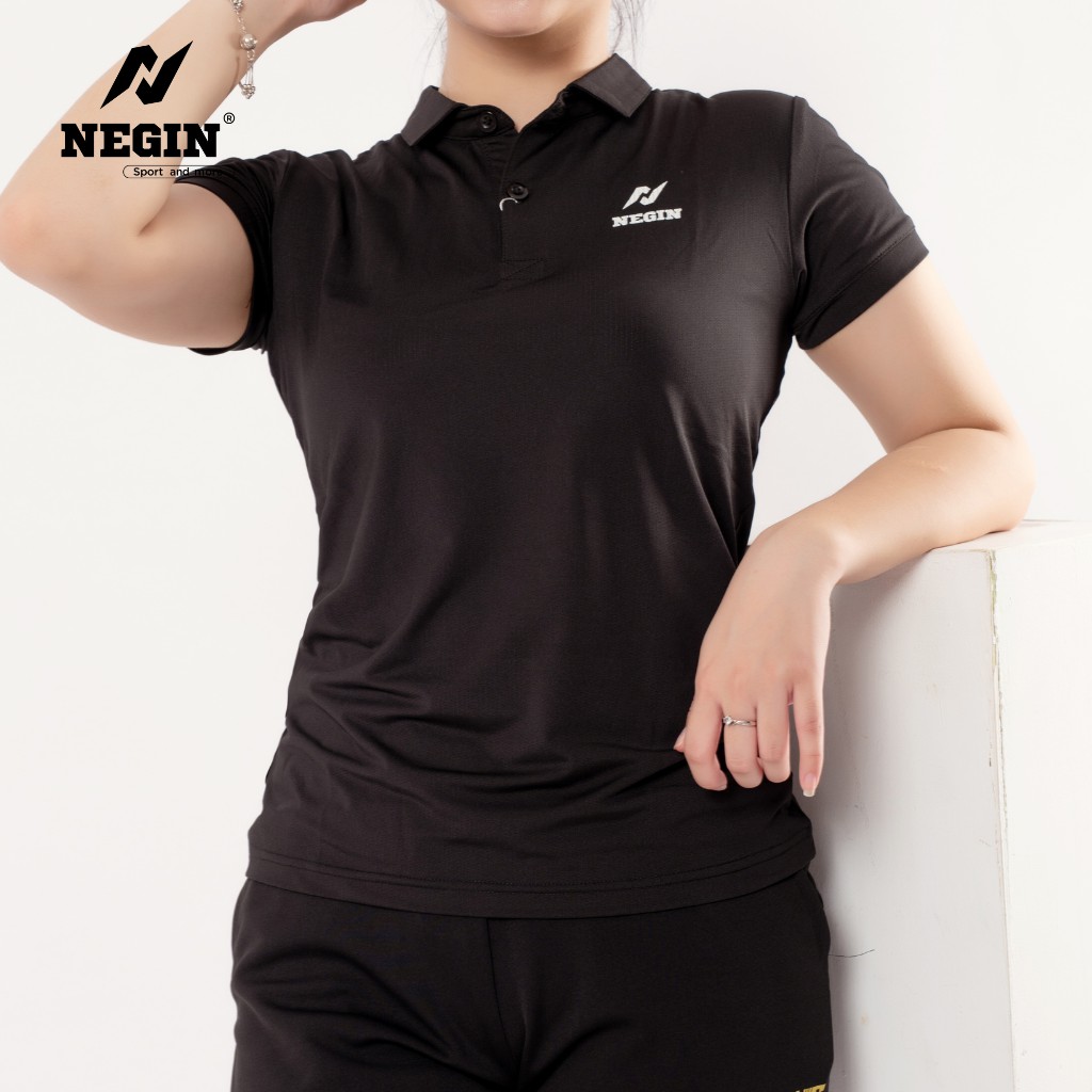 Áo Polo Nữ Thể Thao Chính Hãng NEGIN Thiết Kế Đơn Giản Basic, Chất Liệu Thoáng Mát Thấm Hút Mồ Hôi AND336W