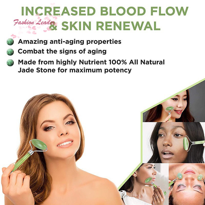 (Hàng Mới Về) Bộ Con Lăn Ngọc Bích Giảm Nếp Nhăn Lão Hóa Làm Đẹp Da | BigBuy360 - bigbuy360.vn