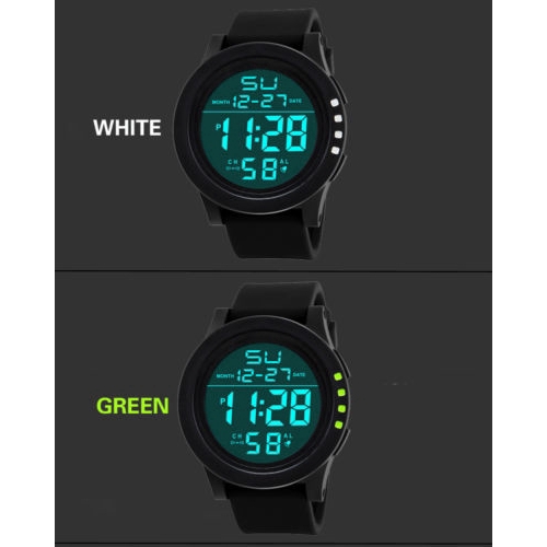 Đồng hồ điện tử dây cao su chống thấm nước kiểu dáng thể thao