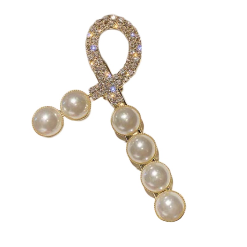 Kẹp Tóc Hình Nơ Đính Pha Lê Giả Lấp Lánh Bằng Kim Loại Cho Cô Dâu