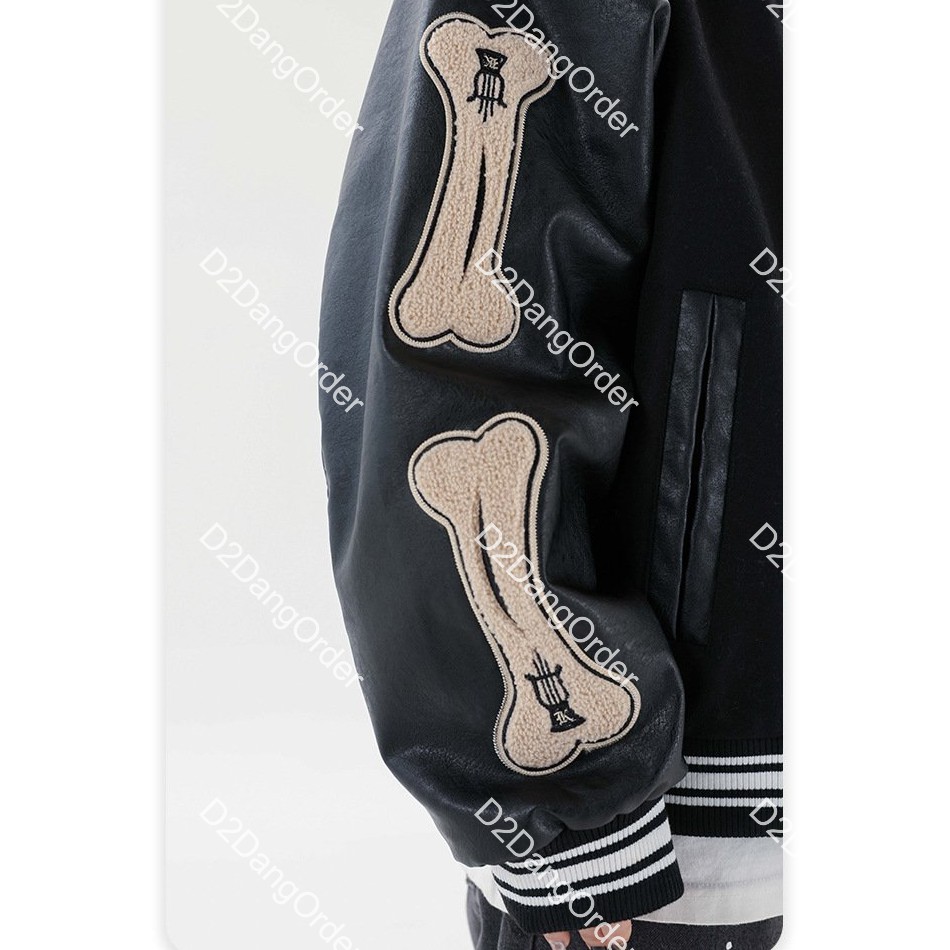 🔥[CÓ SẴN - ẢNH THẬT] ÁO BOMBER BÓNG CHÀY "B BONE" VARSITY JACKET 3 MÀU (FULL BOX BILL)🔥