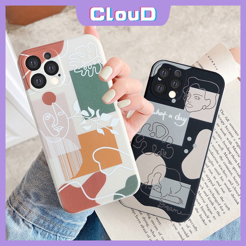 Ốp Điện Thoại Tpu Mềm Hình Khuôn Mặt Cho Oppo A76 A95 A96 A16 A3S A5 A15 A36 A33 A11 A1K A15 A54 A12E A11K A5S A12 A9 A4 A53 A9 2020 A52 A92 Reno 7Lite 4 5K A55F 4K1
