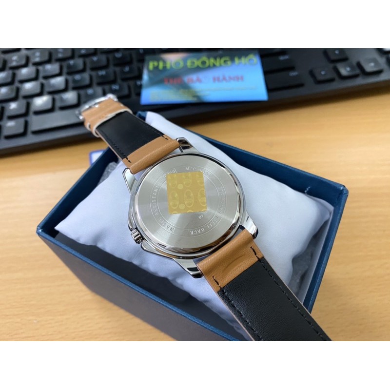 Đồng hồ nam dây da Casio Anh Khuê MTP-V004L-1B2UDF