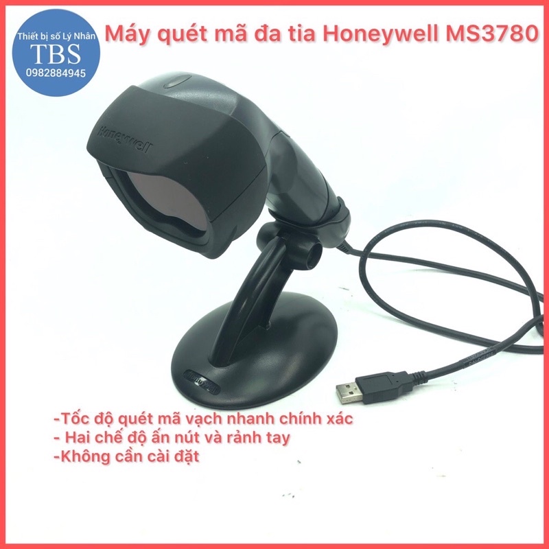 Máy quét mã đa tia Honeywell MS3780 hai chế độ cầm tay tự động