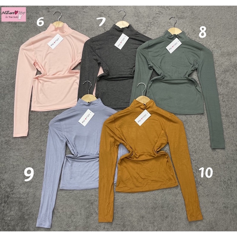 ÁO THUN BODY TAY DÀI CỔ LỌ ( NZON SHOP ) | BigBuy360 - bigbuy360.vn