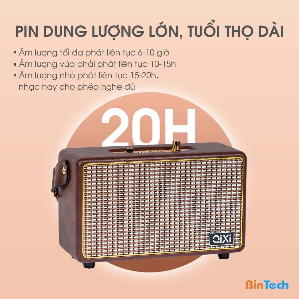 Loa bluetooth Qixi DIBESMART, 30W, âm thanh vòm 360, bass căng - Bảo hành 12 tháng 1 đổi 1
