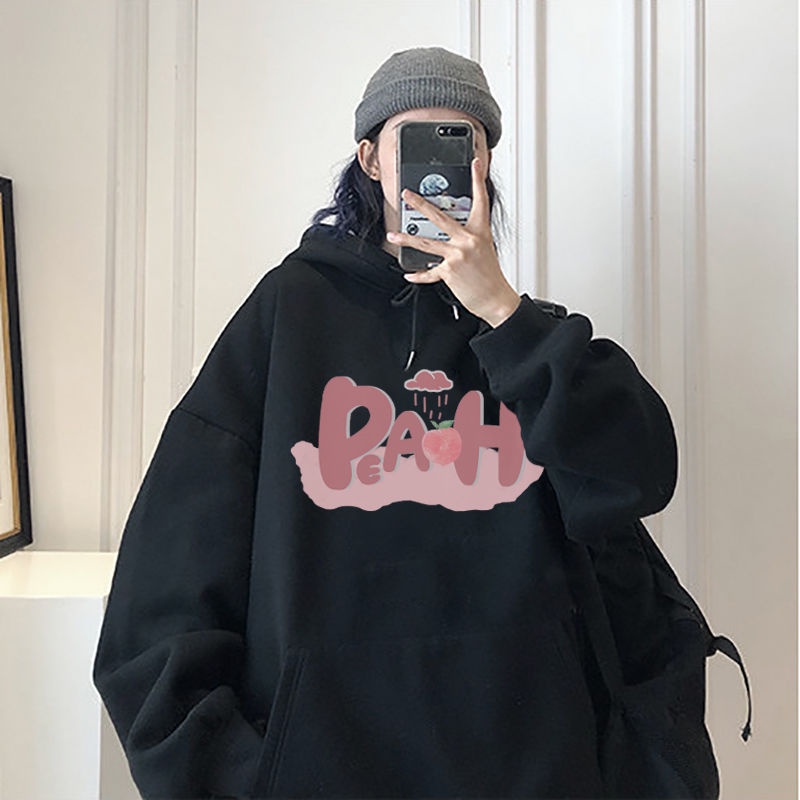 Áo Khoác Cotton Có Mũ Trùm Dáng Rộng Thời Trang Mùa Đông Phong Cách Hàn Quốc Cho Nữ