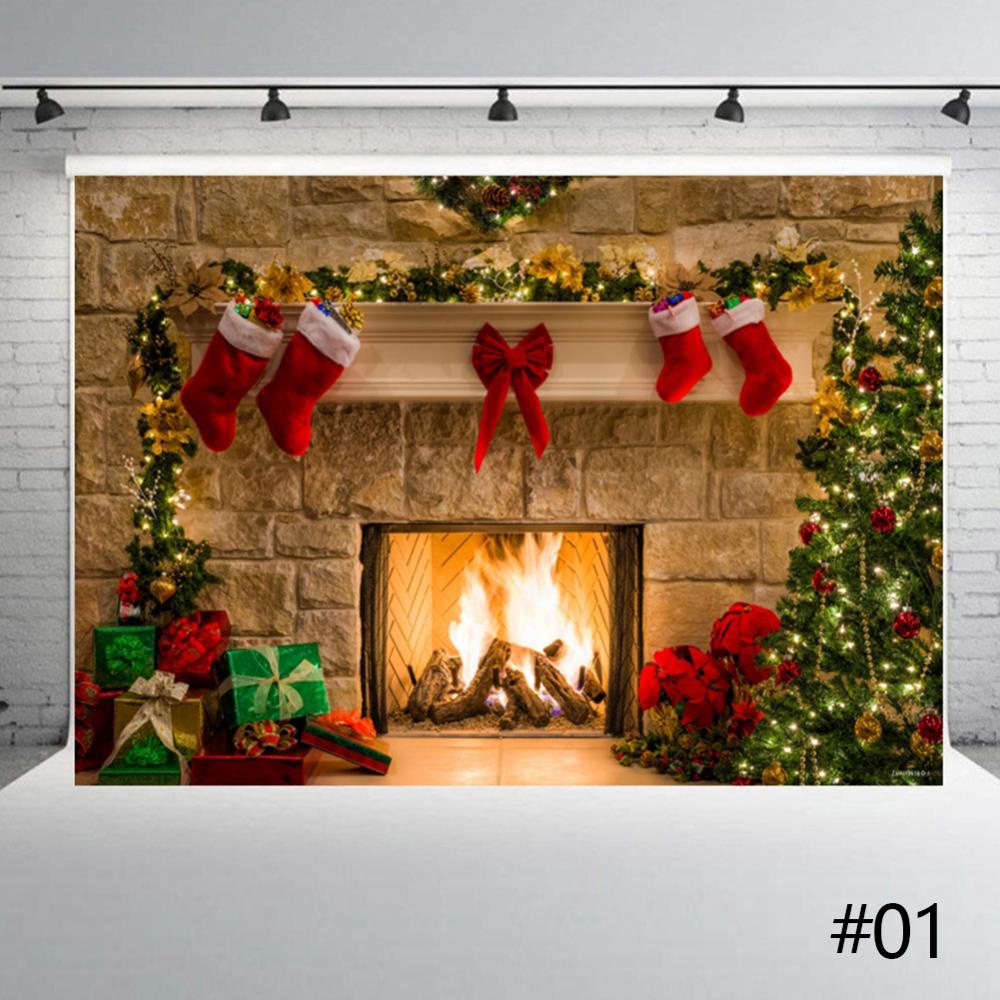 Phông Nền Chụp Ảnh B4J1 Kích Thước 125 * 80cm Phong Cách Giáng Sinh Độc Đáo