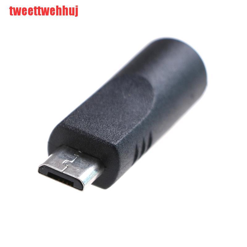 DC Bộ 2 Đầu Chuyển Đổi Từ Cổng 3.5mm X 1.1mm Sang Micro Usb 5 Pin